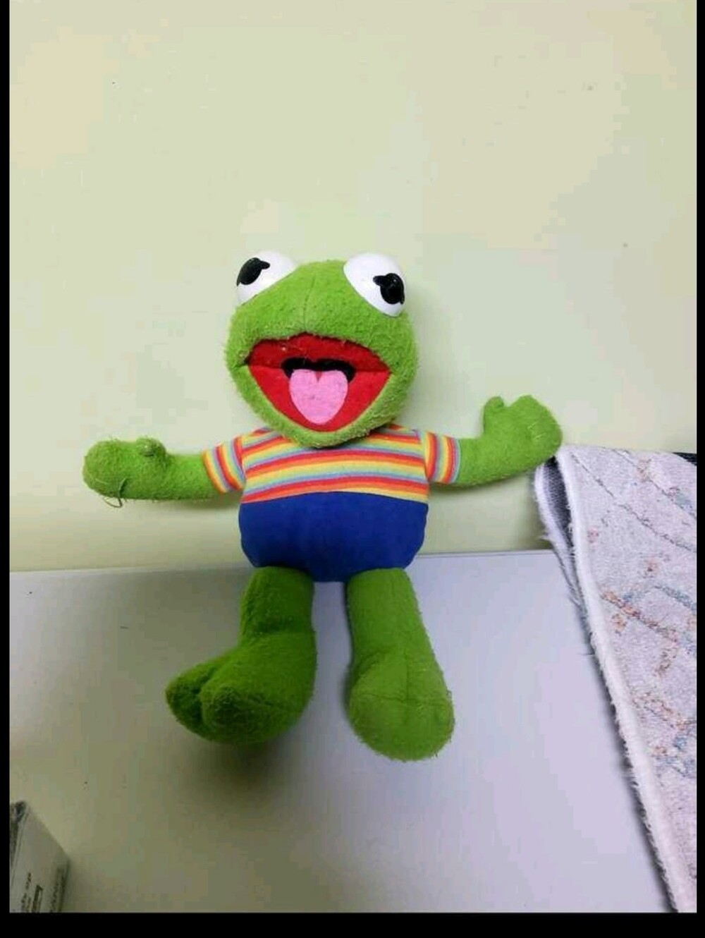 ORIGINAL VINTAGE BABY KERMIT FROM THE 1980'S MUPPETS